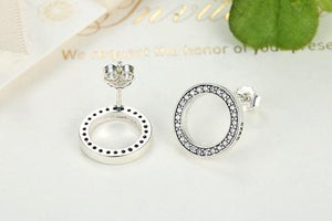 Lucky Circle Stud Earrings